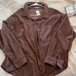brown flannel